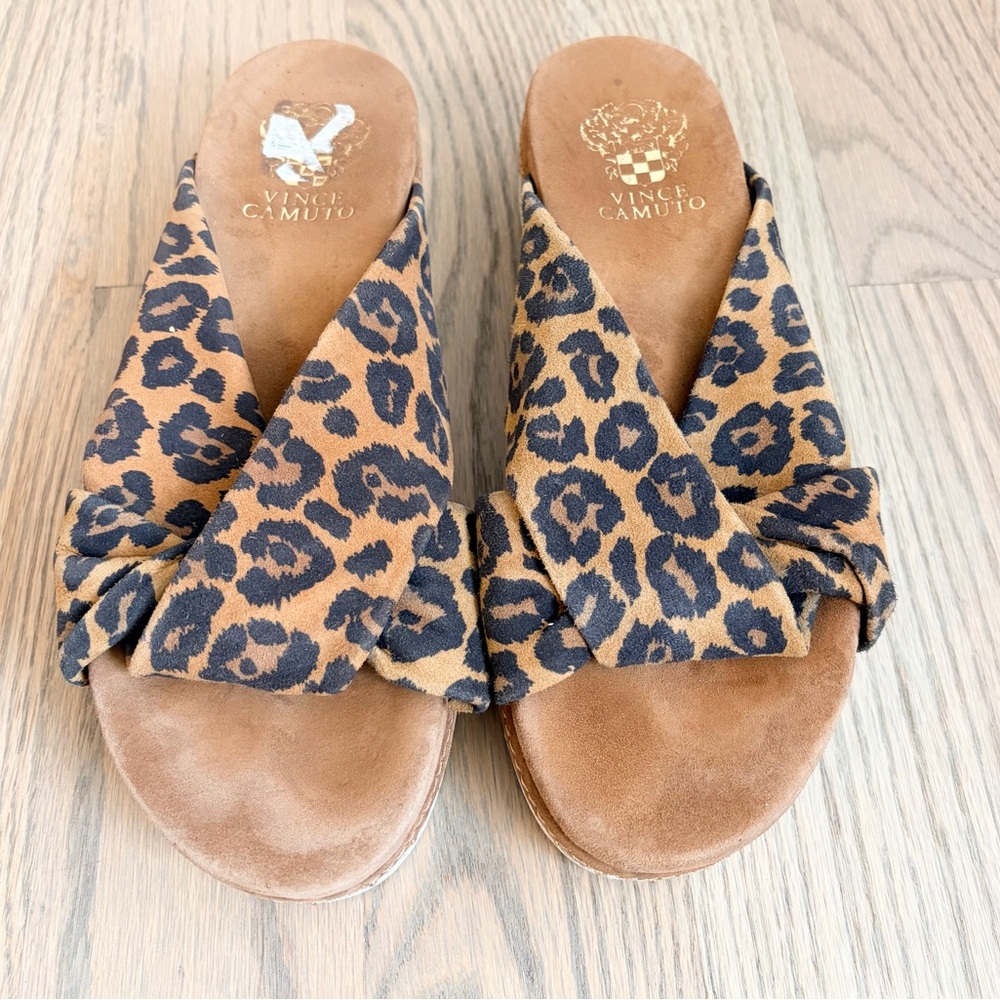Vince Camuto Rareden Leopard Studded Platform Sandals
